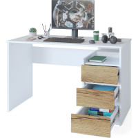 Письменный стол СОКОЛ СПм-21 белый/дуб делано 00-00010602