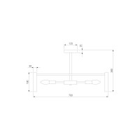 Потолочный светильник Bogate's 373/8 Smart золото a060886