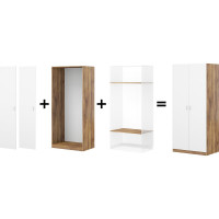 Полка для шкафа ФЕЛИКС таксония медовая, 2 секции ПК-ОБИ-ПЛ87Х56-В1-1077