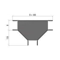 Т-отвод Система КМ 50x200 мм LO0122 TD50-200