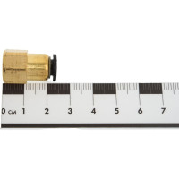 Фитинг прямой трубки ПВХ внутренняя резьба M12х1.25 мм - 6 мм, 10 шт Дали-Авто DA-01301