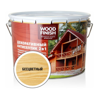 Декоративный антисептик для дерева ЗАО Декарт WOOD FINISH 28482