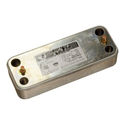 Zilmet 20аяный теплообменник ZВ207-20P, соединение o-ring(166mm), р-ры: 207x77 mm; рабочее давление: А-В 8 бар, С-D 3 бара, t = -10 +120 C, (Италия) 17B2072006