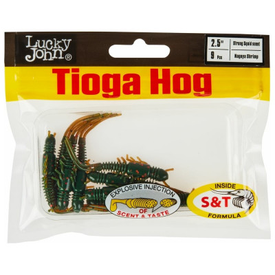 Искусственные съедобные виброхвосты Lucky John LJ Pro Series TIOGA HOG 140194-085