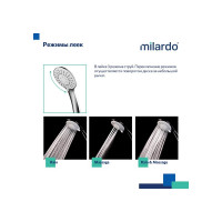 Milardo Смеситель для ванны с длинными изливом, глянцевый хром, Demi, , DEMSB00M10