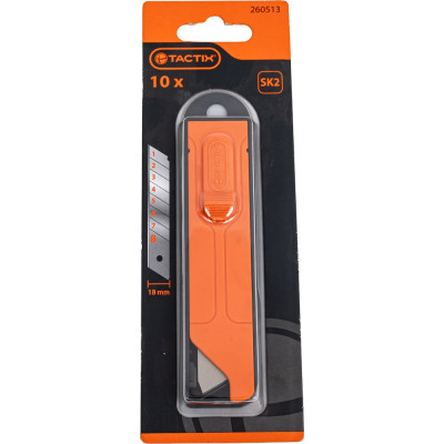 Лезвие 18 мм, 10 шт, сталь SK2 TACTIX 260513