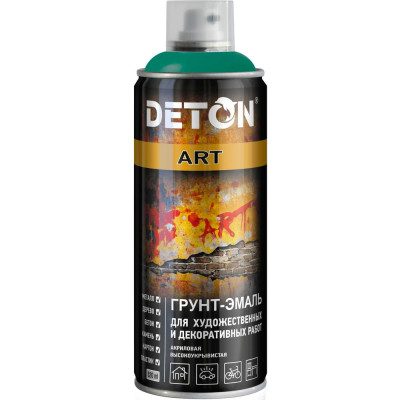 Грунт-эмаль для художественных и декоративных работ Deton ART Copper Green, аэрозоль 520 мл DTN-A07687