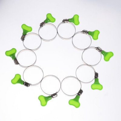 Червячный хомут с пластиковым ключом HG 25-40 мм, 10 шт. 4962022