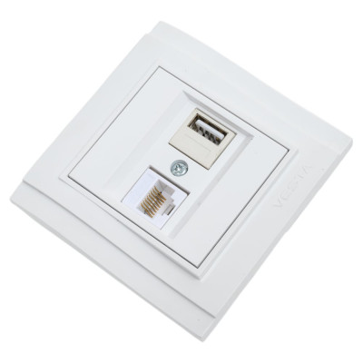 Розетка Metronex Electric Verona для USB + LAN FRZ00050302BEL