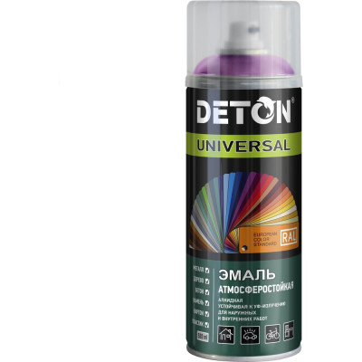 Эмаль универсальная Deton UNIVERSAL Фиолетовая RAL 4008 аэрозоль 520 мл DTN-A70647