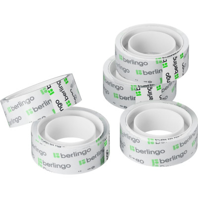 Набор клейкой ленты Berlingo, 10 шт., 15мм х 10м, прозрачная AT1510