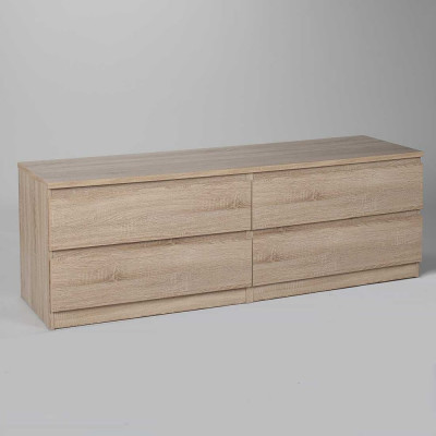 Комод Гуд ЛАКК МАЛЬТА 4 ящика, 160x48x54 см, бежевый, дуб сонома 2.05.02.030.3