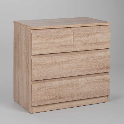 Комод Гуд ЛАКК МАЛЬТА 4 ящика, 80x48x76 см, бежевый, дуб сонома 2.05.02.050.3