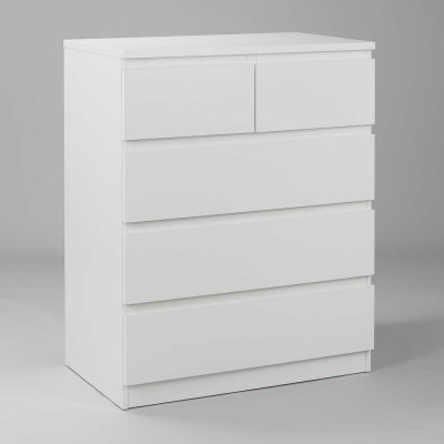 Комод Гуд ЛАКК МАЛЬТА 5 ящиков, 80x48x98 см, белый 2.05.02.080.1