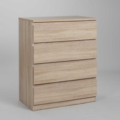 Комод Гуд ЛАКК МАЛЬТА 4 ящика, 80x48x98 см, бежевый, дуб сонома 2.05.02.070.3
