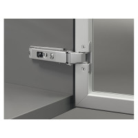 Петля для накладных алюминиевых дверей Hafele Push 105 градусов 329.23.810