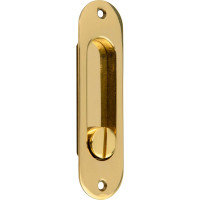 Замок для раздвижной двери Hafele WC латунь, полированный 50/15 911.26.102