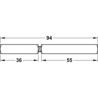 Штифт Hafele 9/55x38 мм упаковка 20 штук 909.09.909