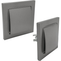 1-местная рамка Nilson THOR Metallic, антрацит 27160091