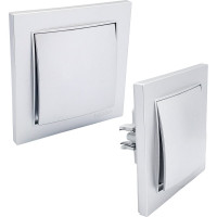 1-местная рамка Nilson THOR Metallic, серебро 27130091