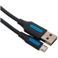 Кабель VENTION USB 2.0 AM/micro B 5pin - 1,5м Черный COLBG