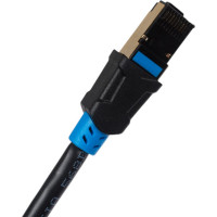 Прямой патч-корд удлинитель VENTION SSTP cat.6, RJ45 - 1.5м. Черный IBLBG