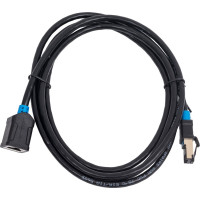Прямой патч-корд удлинитель VENTION SSTP cat.6, RJ45 - 2м. Черный IBLBH