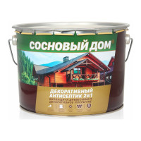 Декоративно-защитный состав для древесины ЗАО Декарт Сосновый дом бесцветный, 9 л 29536