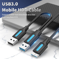 Кабель VENTION USB 3.0 AM/micro B, USB 2.0 AM - 1м CQPBF