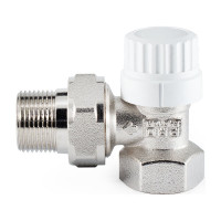 Термостатический клапан радиатора PROFACTOR угловой, с преднастройкой, 3/4 PF RVT 983