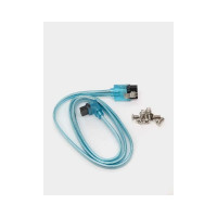 Кабель VENTION SATA 3 M/SATA 3 M угол 90 с защелками, голубой - 0.5 м KDDSD