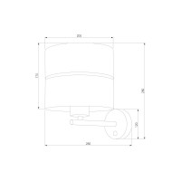 Настенный светильник TK Lighting 4770 Hilton Gold белый a062971