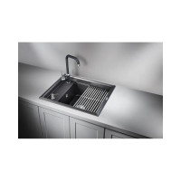 Кухонная мойка GRANULA KS-6004 ШВАРЦ