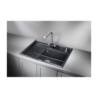 Кухонная мойка GRANULA KS-7301 ШВАРЦ
