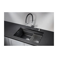 Кухонная мойка GRANULA KS-7304U ЧЕРНЫЙ