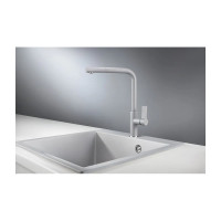 Смеситель для кухни GRANULA GR-2502 АЛЮМИНИУМ