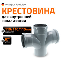 Крестовина Ostendorf HTDAR с плавным радиальным подключением 110/110x87 115930