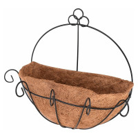 Навесное кашпо МУЛЬТИДОМ Кокос 25x28 см, глубина 13 см VL83-115