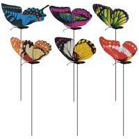 Декор для растений МУЛЬТИДОМ Бабочка, длина 52 см, размер бабочки 20.5x22 см VL83-252