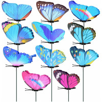 Декор для растений МУЛЬТИДОМ Бабочка, длина 31 см, размер бабочки 9x12 см VL83-251