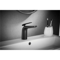 Смеситель для раковины ROSE черный R3901H