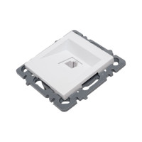 Механизм 1-местной телефонной розетки Nilson СУ RJ45 CAT3, moda-advantage белый, 20112462