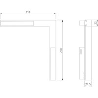 Трековый светильник Elektrostandard Slim Magnetic L03 24W 4200K Link черный a062108