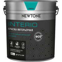 Интерьерная краска Newtone ВД INTERIO, суперстойкая, латексная, База А NEW, 8.5 л, 12.7 кг 81576