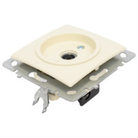 ТВ розетка Nilson одиночная, низкая потеря сигнала 0.5dB, кремовый, без рамки 24120433