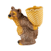 Садовая фигурка PARK Медведь с корзиной высота 30 см 169465