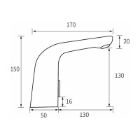 Сенсорный смеситель для раковины ESKO арт., SNR 26