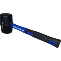 Киянка vertextools 680 г, черная резина, фибергласовая рукоятка 10-50-680