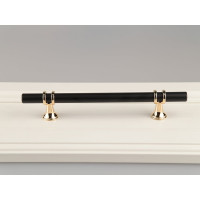 Ручка-кнопка Brante rs.1016.a.160.bk 160 мм черный-золото 107210