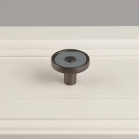 Ручка-кнопка Brante rk.1361.z.knob.grey.blue 96 мм графит-голубой 107211